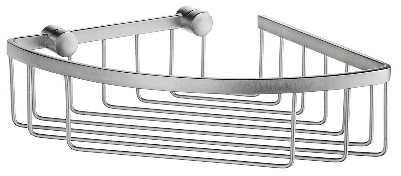 Smedbo Ds21 7 1 2 Sideline Corner Soap Basket Brushed Chrome