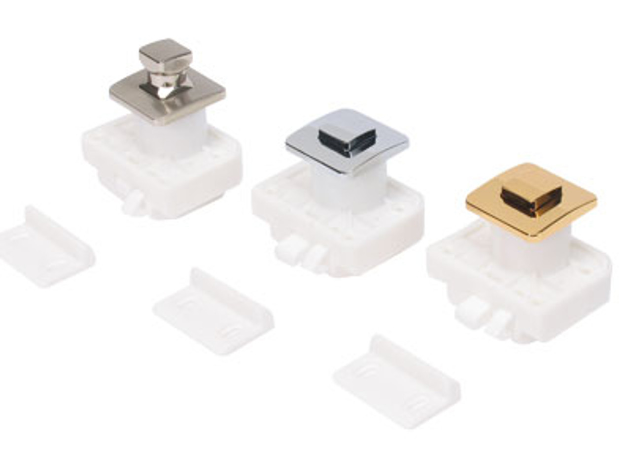 Sugatsune TLPSBB/SN Square Push Button Latch Satin Nickel