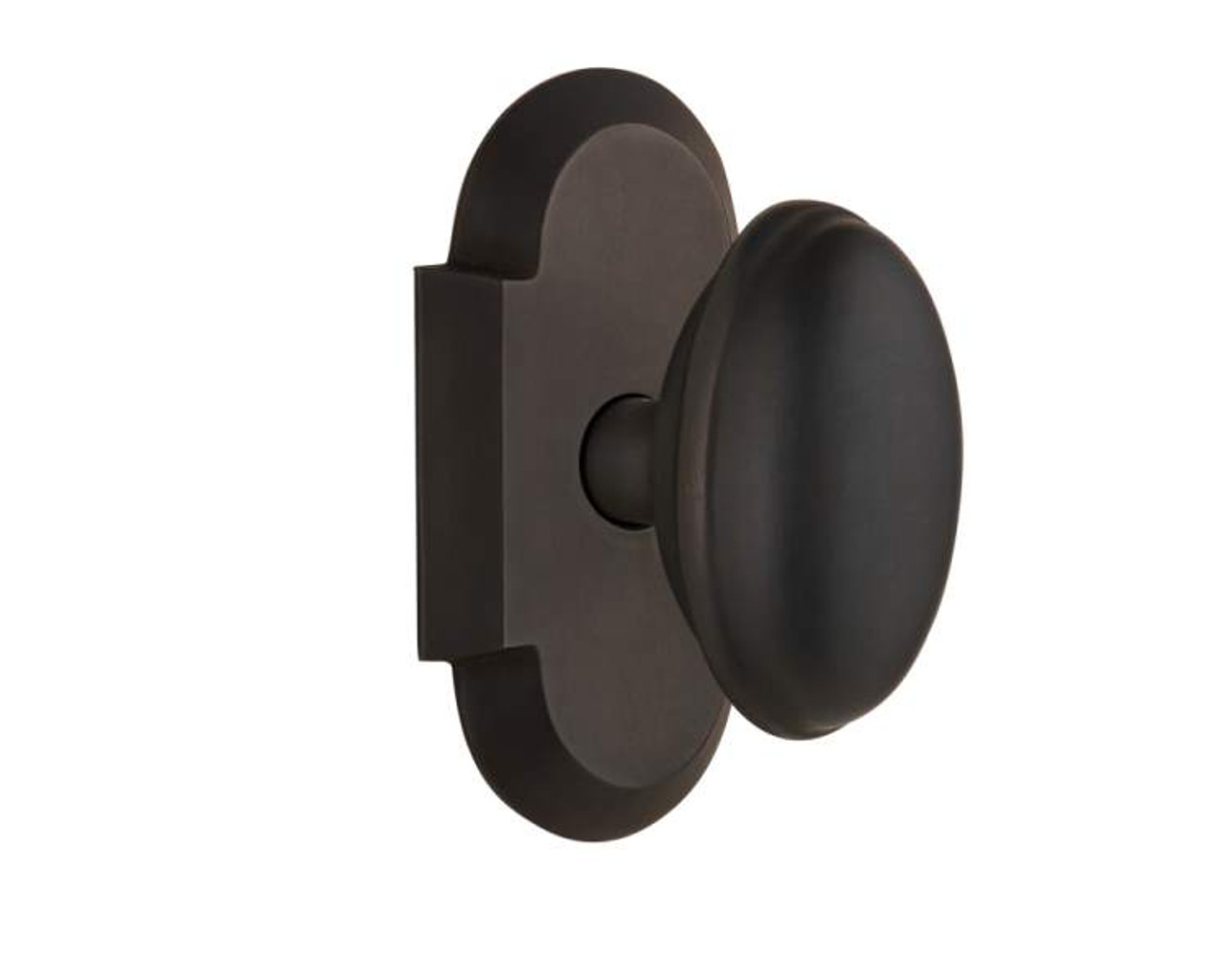 Nostalgic 712913: Cottage Backplate w/Homestead Knob Privacy Door Set Oil-Rubbed  Bronze