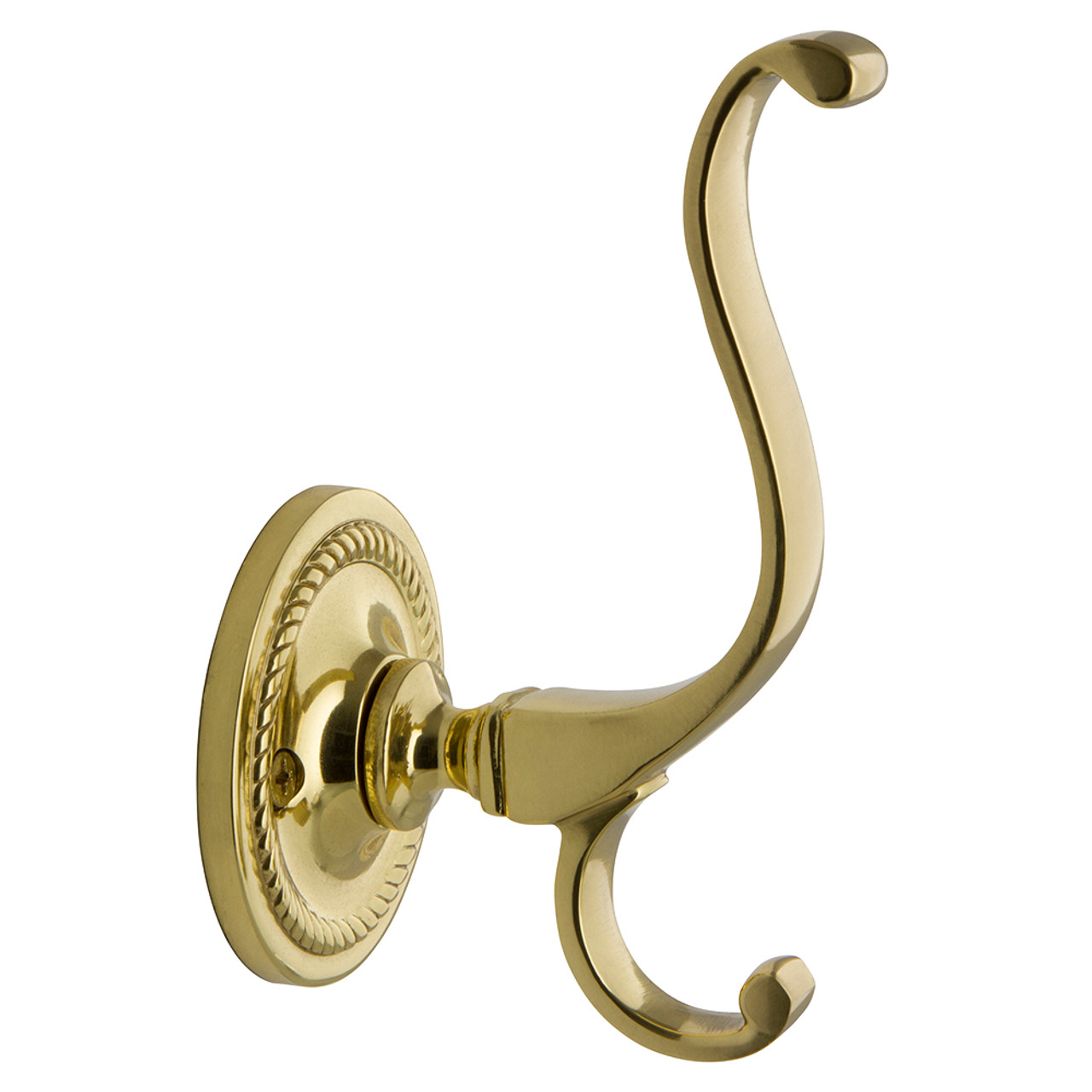 Nostalgic Warehouse Rope Coat Hook, Polished Brass,701051