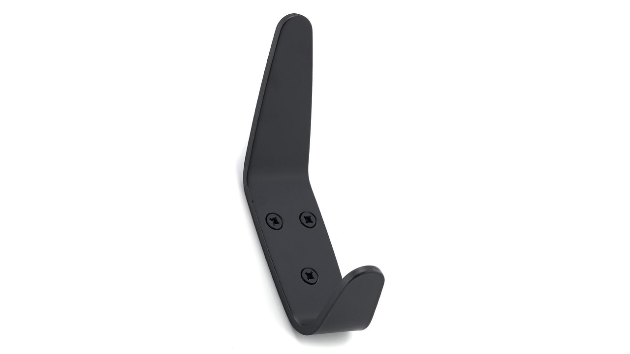 Richelieu 2375FBV 5-1/4 inch Double Metal Coat Hook Matte Black