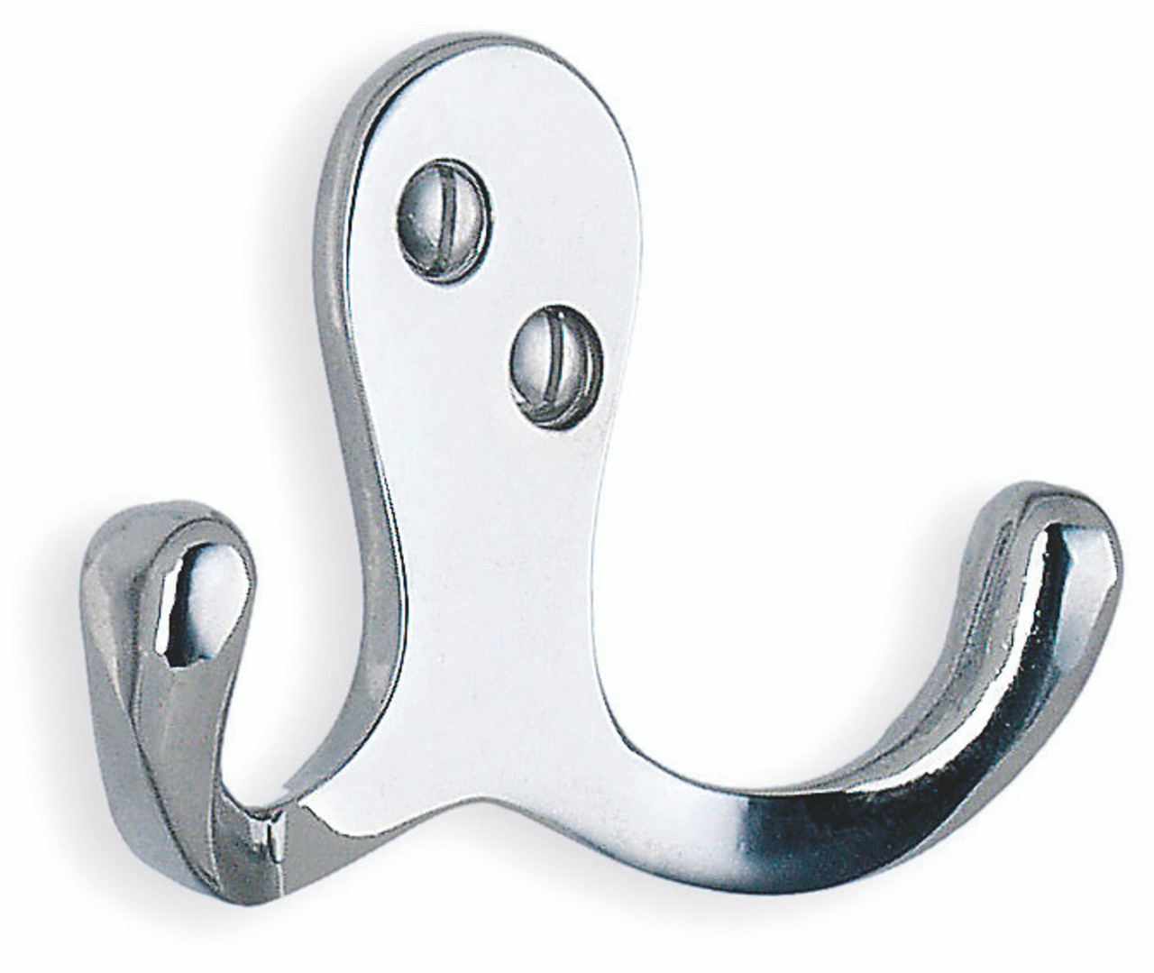 Smedbo BK246 1-3/4 Double Coat Hook, Polished Chrome