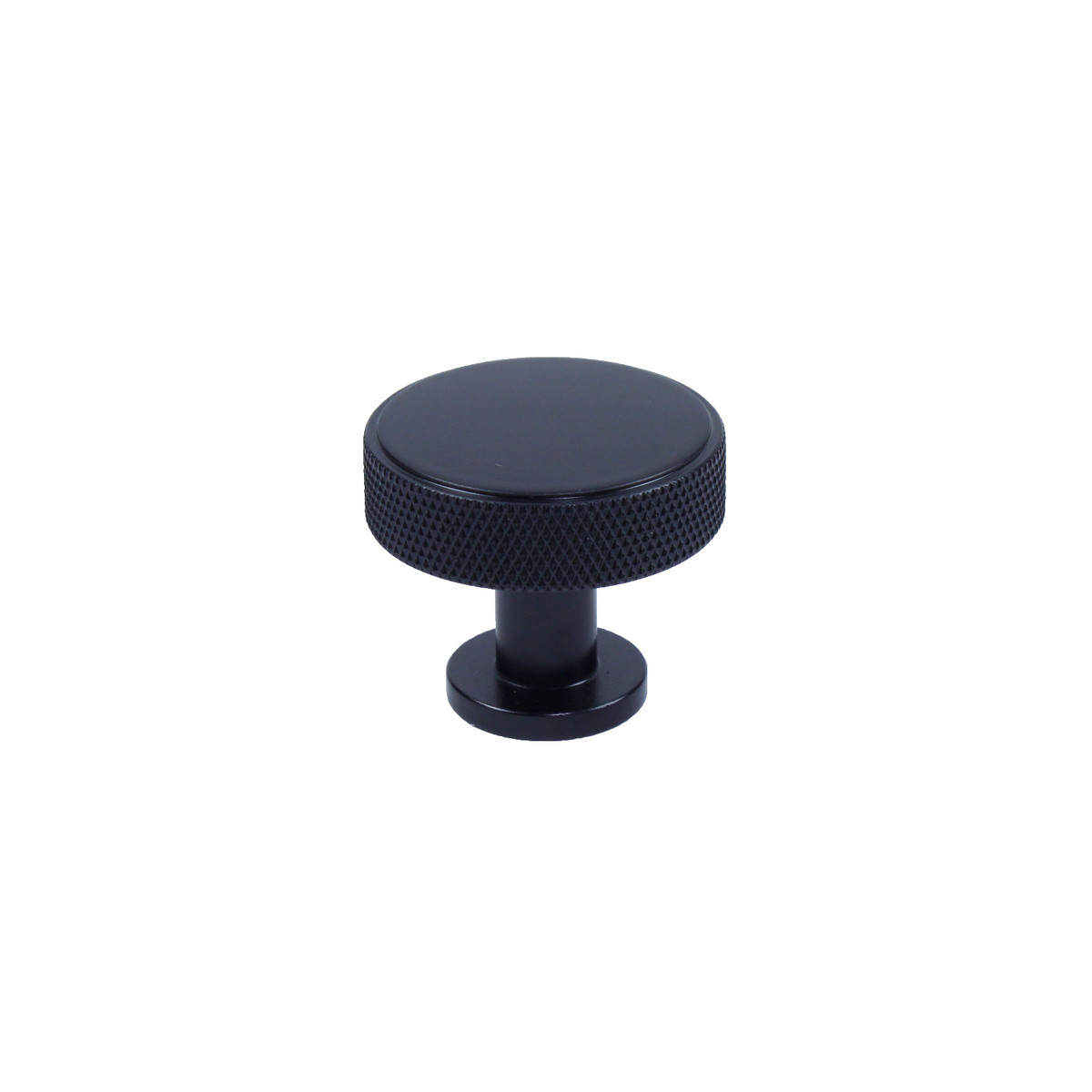 Century Hardware 12917MB 35mm Diamond Knurling Knob Matte Black