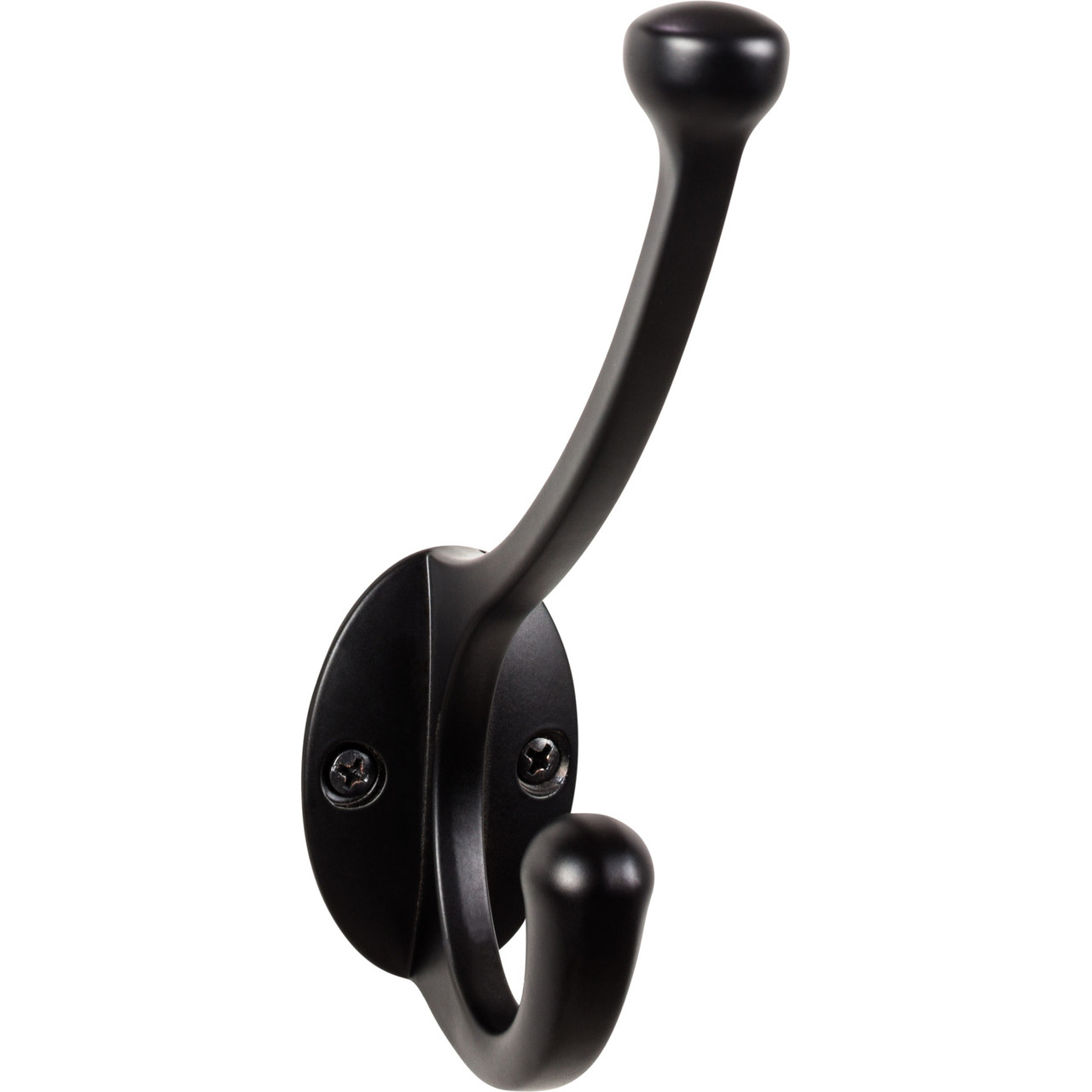 Top Knobs TK1064BLK Bergen Hook - Flat Black