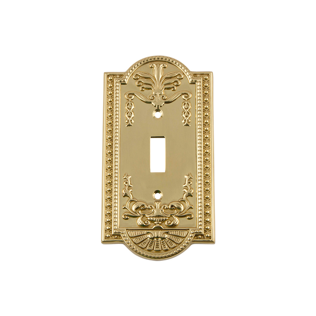 Polished Brass Nostalgic Warehouse 719926 Meadows Switch Plate with Single Toggle Polished Brass Nostalgic Warehouse 719926 Meadows Switch Plate with Single Toggle