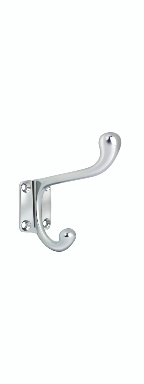 Omnia 210/00.26: 3 Double Wall Hook - Polished Chrome