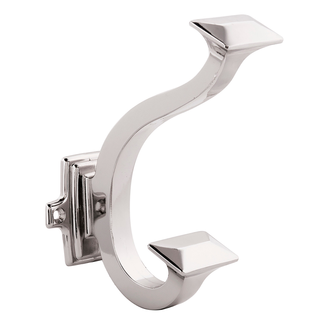 Hickory Hardware Bungalow Hook - Bright Nickel P2155-14