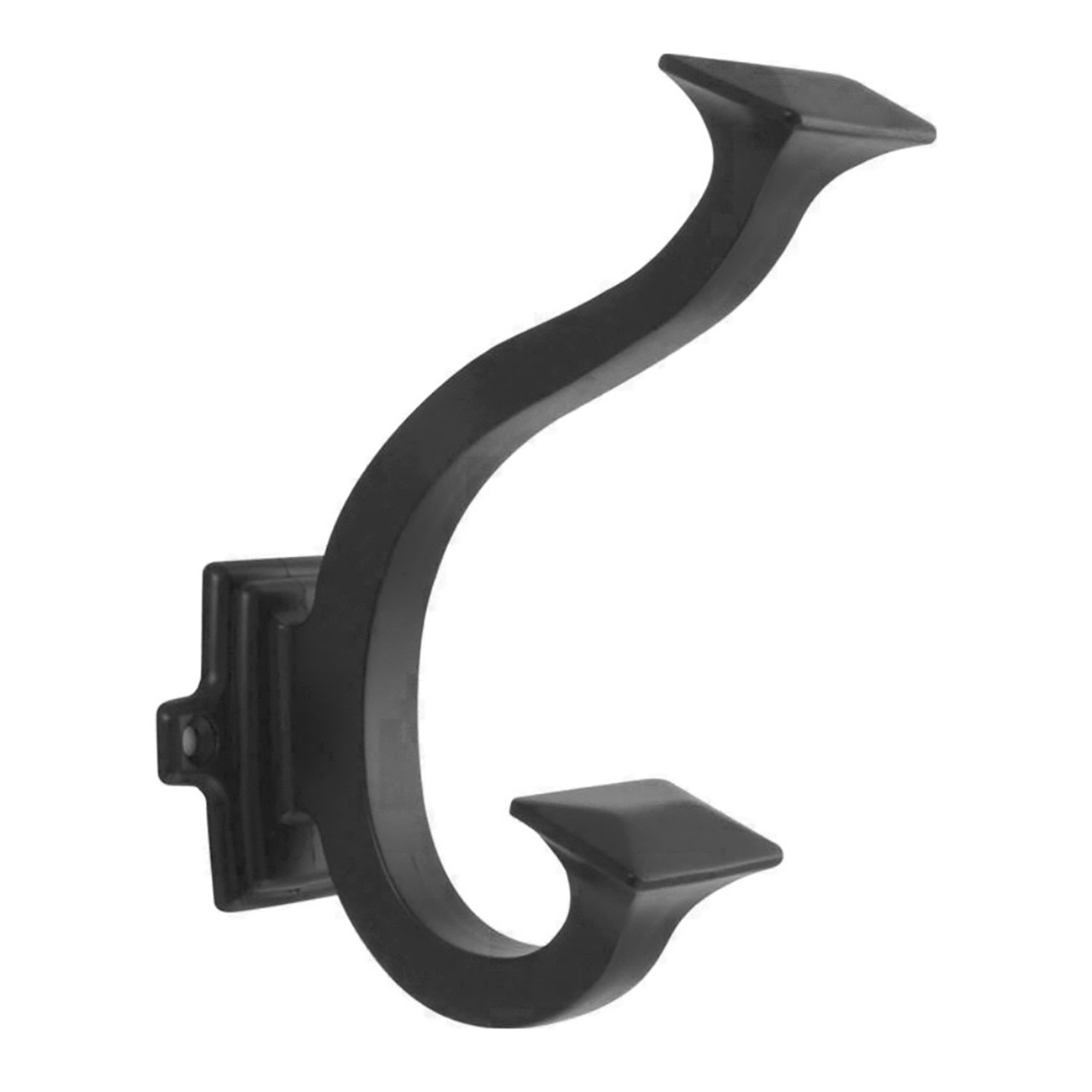 Hickory P2155-MB: 1-1/2 cc Bungalow Double Wall Hook - Matte Black