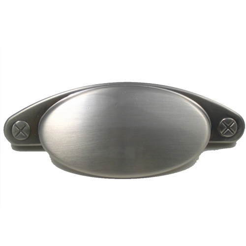 Rusticware 945SN: 3" cc Bin Cabinet Pull - Satin Nickel