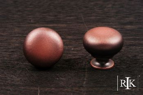 RKI CK-1117-DC: 1-1/4" Mushroom Cabinet Knob - Distressed Copper