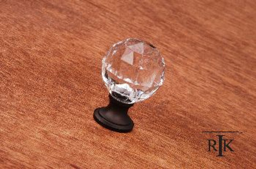 RKI CK-2AC-RB: 1-1/4" Acrylic Hammered Cabinet Knob - Oil Rubbed Bronze