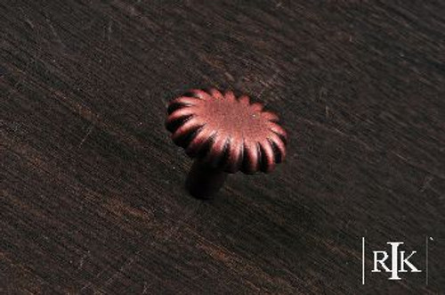 RKI CK-205-DC: 1-1/4" Lines at End Cabinet Knob - Distressed Copper