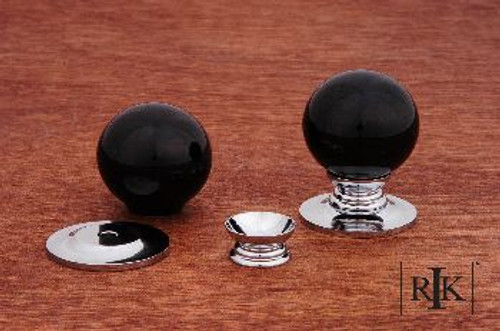 RKI CK-302: 1-1/4" Sphere Cabinet Knob - Chrome/Porcelain