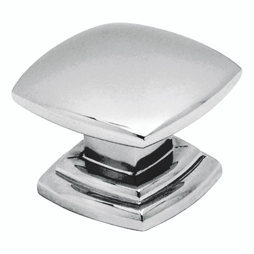 Hickory P2163-CH: 1-1/2" Euro-Contemporary Cabinet Knob - Polished Chrome