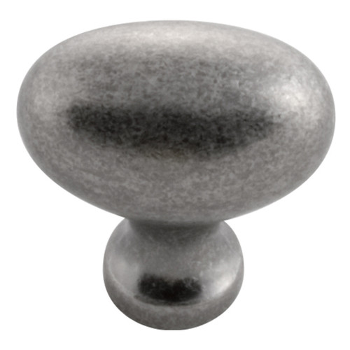 Hickory P3054-BNV: 1-1/4" Williamsburg Oval Cabinet Knob - Black Nickel Vibed