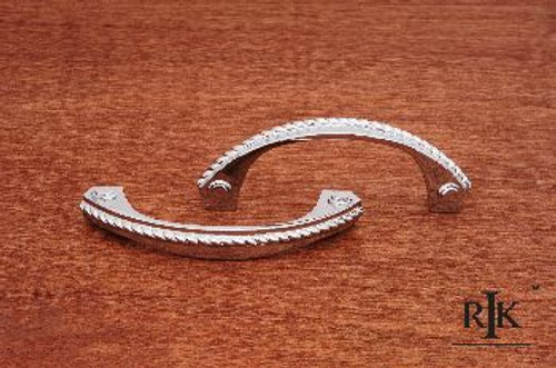 RKI CP-1603-C: 3-1/2" cc" Rope Cabinet Pull - Polished Chrome