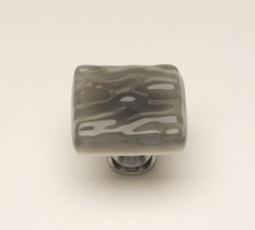 Sietto K-206: 1-1/4" Glacier Cabinet Knob - Silver Grey