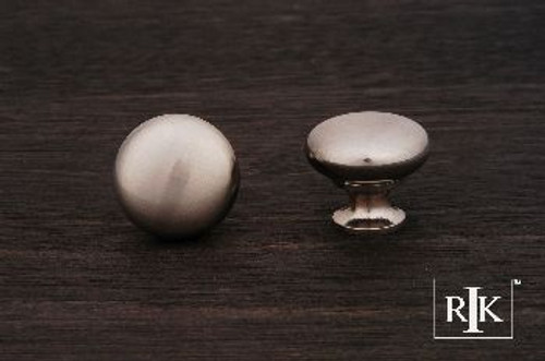 RKI CK-1118-P: 1-1/4" Thin Mushroom Cabinet Knob - Pewter
