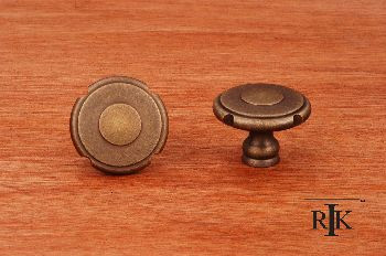 RKI CK-9302-AE: 1-1/2" Truncated Edge Cabinet Knob - Antique English