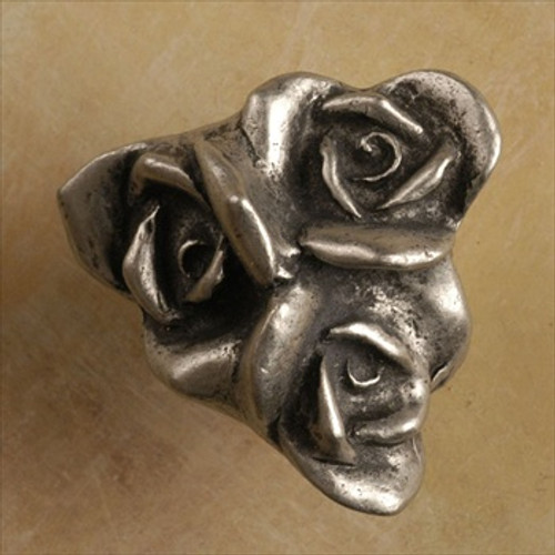 Anne At Home 351: Three Rose Cluster Cabinet Knob