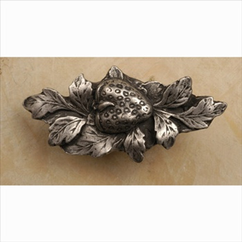 Anne At Home 436: Strawberry w/leaves Cabinet Knob