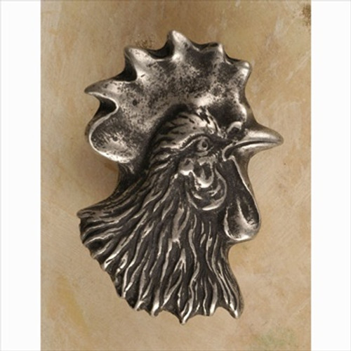 Anne At Home 446: Rooster Head Cabinet Knob - Right Facing