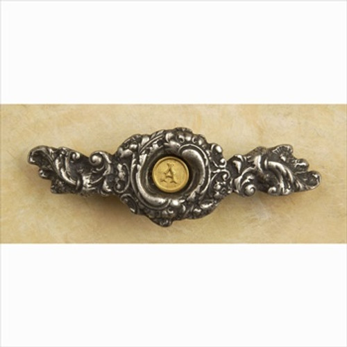 Anne At Home 841: 3" cc Fancy Initial Cabinet Pull