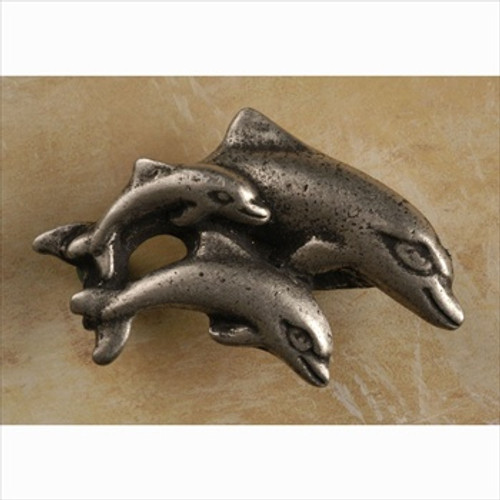 Anne At Home 391: Dolphin Family Cabinet Knob - Right Facing