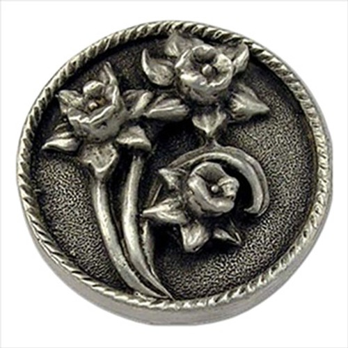 Anne At Home 7050: Daffodils Cabinet Knob - Left Facing