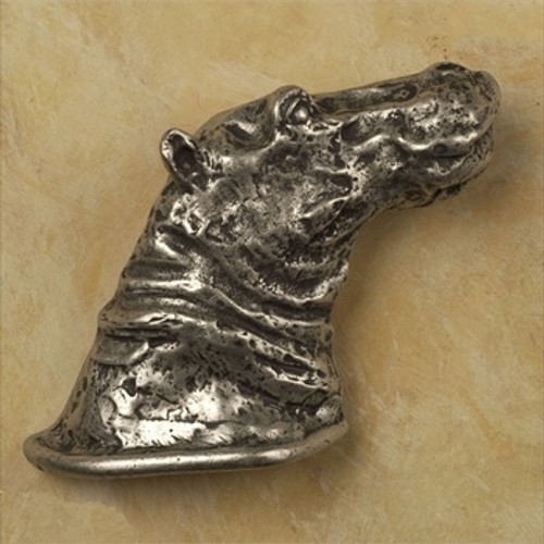 Anne At Home 422: Hippo Head Cabinet Knob - Right Facing