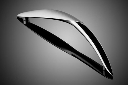 Forms+Surfaces 20" cc Meridian Bow Cast Door Pull (right) Forms+Surfaces 20" cc Meridian Bow Cast Door Pull (right)