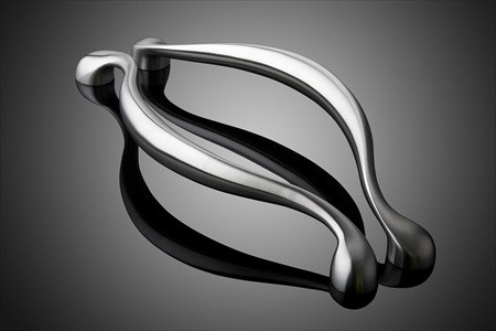 Forms+Surfaces 20" cc Allegro Offset Cast Door Pull