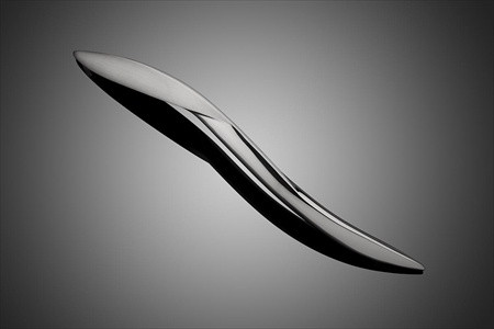 Forms+Surfaces 12" cc Meridian S-Shaped Cast Door Pull (left)