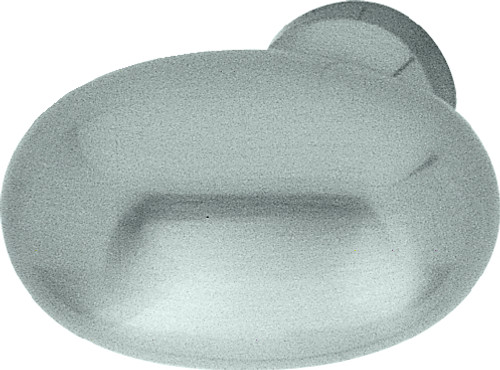 Hafele 137.42.606: 34mm Classic Oval Cabinet Knob - Stainless Steel Look