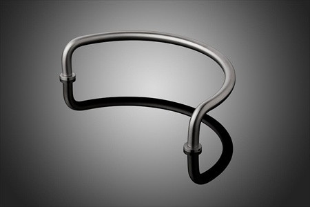 Forms+Surfaces DT0631 12" cc Round Bar C-Shaped Door Pull