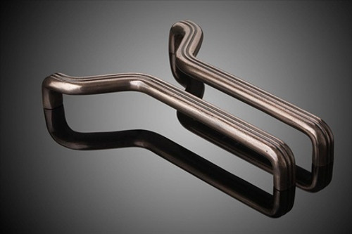 Forms+Surfaces 18" cc Artisan Cast Door Pull (left)