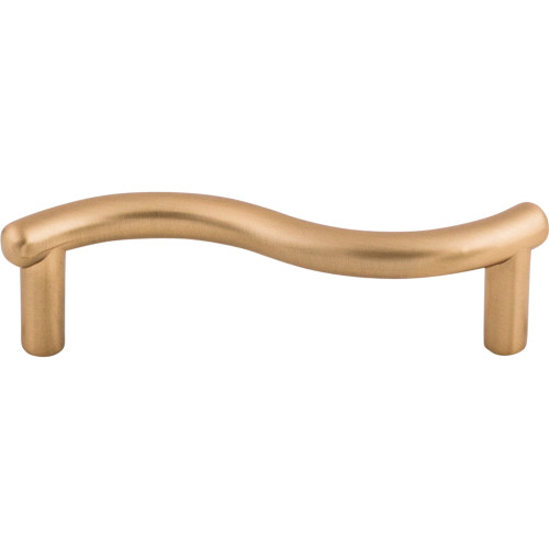 Top Knobs M1761: 3" cc Spiral Wave Cabinet Pull - Brushed Bronze