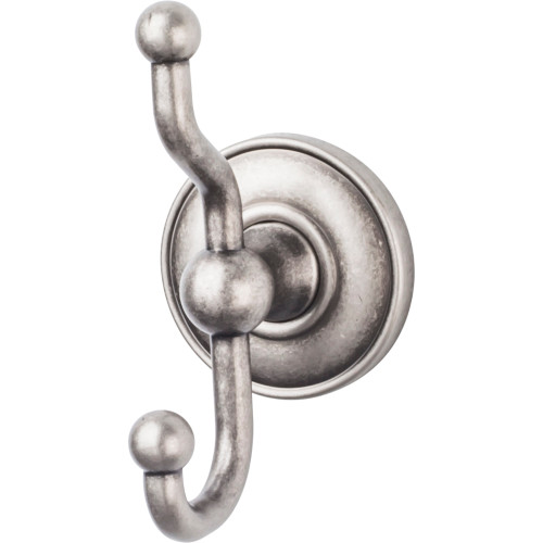 Top Knobs ED2APD: Edwardian Bath Double Wall Hook - Antique Pewter