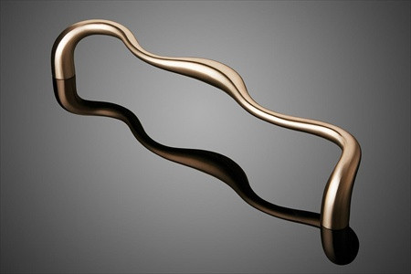 Forms+Surfaces 20" cc Cadence Cast Double S-Shape Door Pull