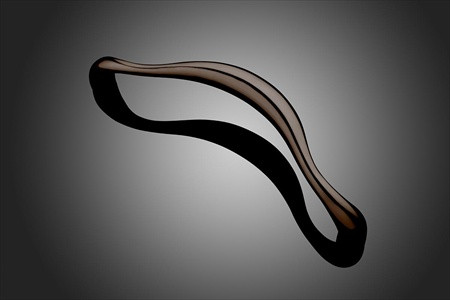 Forms+Surfaces 12" cc Cadence Cast Offset Door Pull