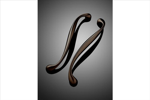 Forms+Surfaces 20" cc Cadence Cast S-Shape Door Pull (left)