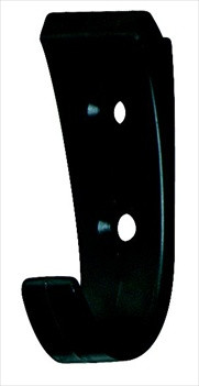 Hafele 843.18.605: Single Wall Hook - Black Plastic