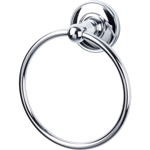 Top Knobs ED5PCD: Edwardian Bath Towel Ring - Polished Chrome