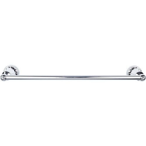 Top Knobs HUD8PC: 24" cc Hudson Bath Single Towel Bar - Polished Chrome