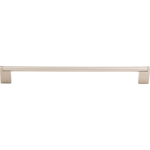Top Knobs M1045: 11-11/32" cc Princetonian Round Bar Cabinet Pull - Brushed Satin Nickel