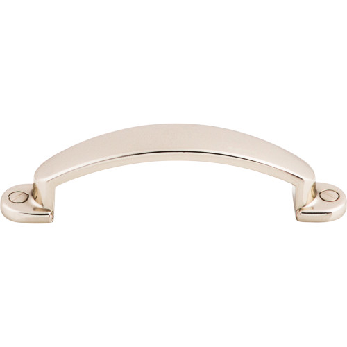 Top Knobs M1693: 3" cc Arendal D-Handle Cabinet Pull - Polished Nickel