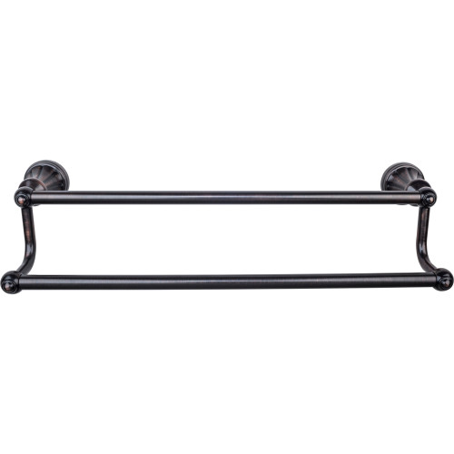Top Knobs HUD9TB: 24" cc Hudson Bath Double Towel Bar - Tuscan Bronze