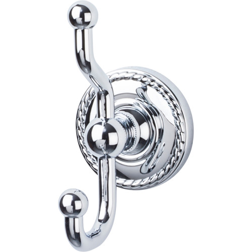 Top Knobs ED2PCF: Edwardian Bath Double Wall Hook - Polished Chrome