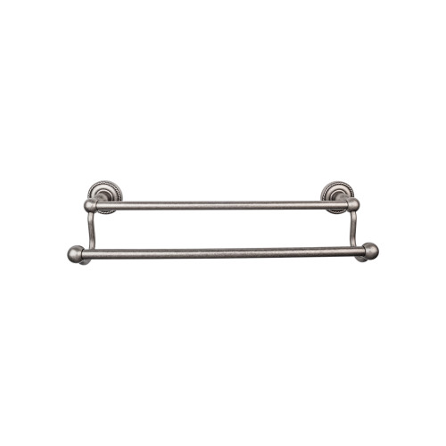 Top Knobs ED11APF: 30" cc Edwardian Bath Double Towel Bar - Antique Pewter Top Knobs ED11APF: 30" cc Edwardian Bath Double Towel Bar - Antique Pewter