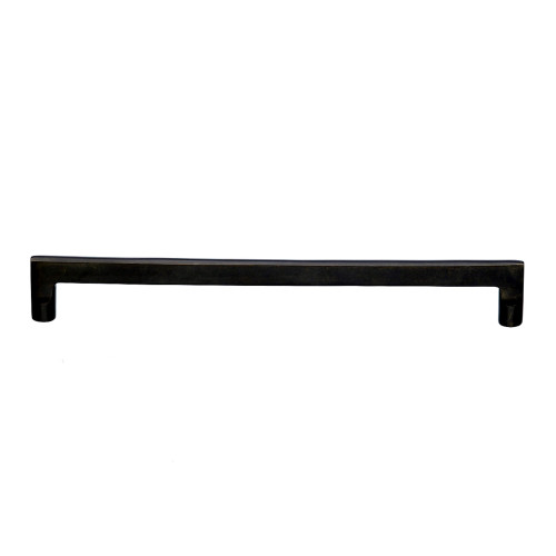 Top Knobs M1382: 18" cc Aspen Flat Sided Appliance Pull - Medium Bronze
